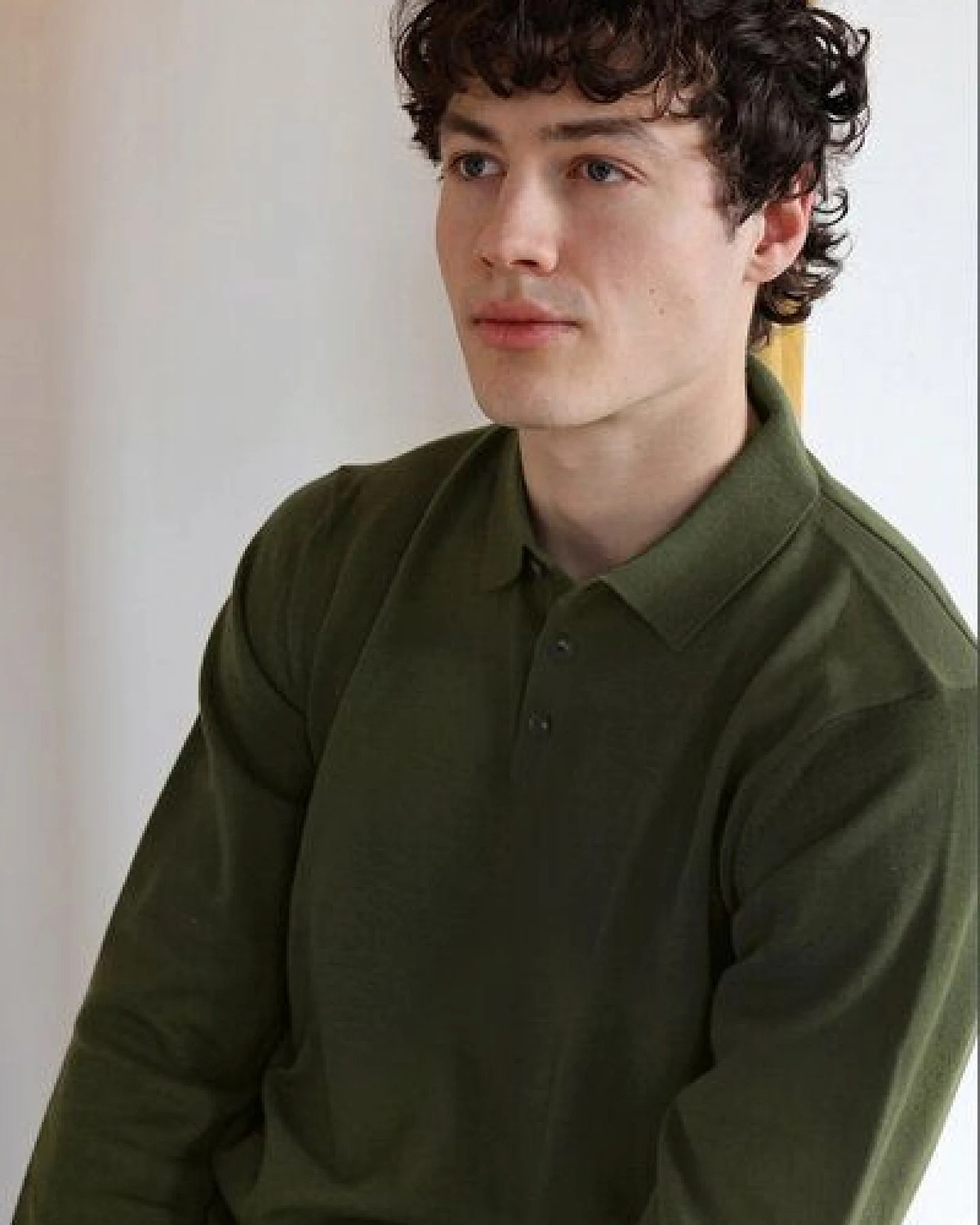 Kultgut Fühl dich wohl- Weicher Strickpullover mit geknöpftem Kragen /100% Biobaumwolle – Ansicht 2