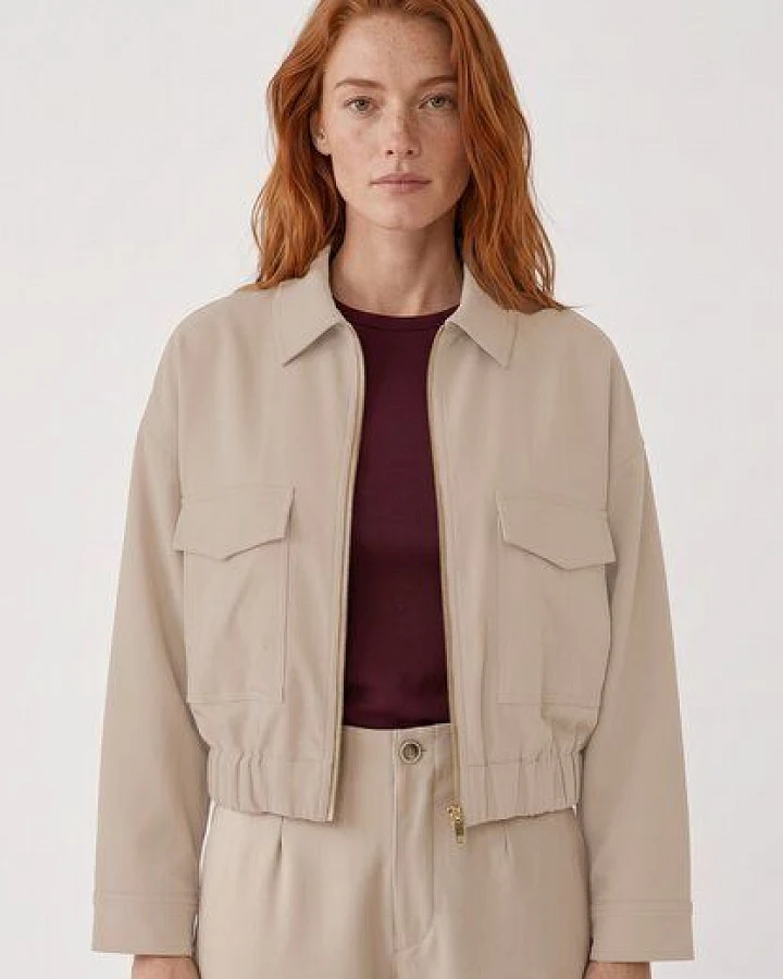 ORGANICATION Jacke aus Bio-Baumwolle und ECOVERO Viskose