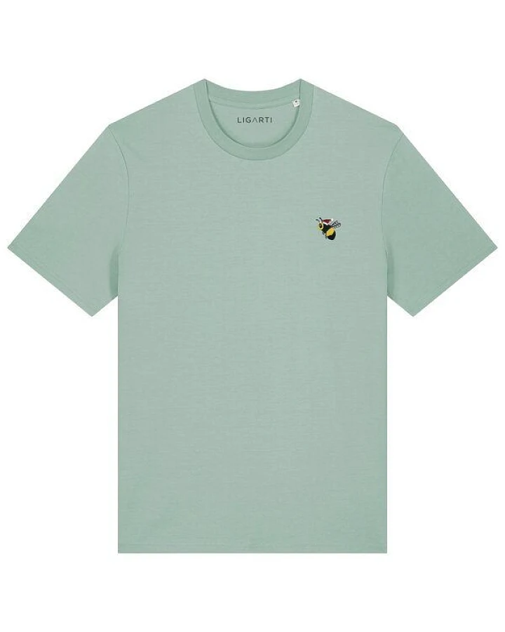 Besticktes T-Shirt – Esmeralda die Weihnachtsbiene – LIGARTI Tiermanufaktur