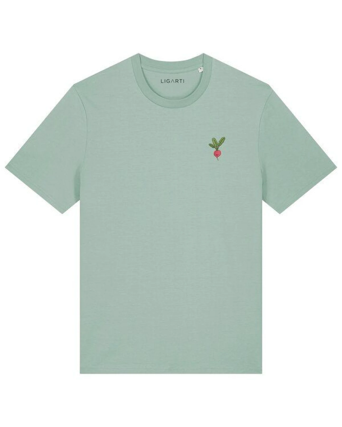 Besticktes T-Shirt – Radieschen – LIGARTI Tiermanufaktur – Ansicht 3