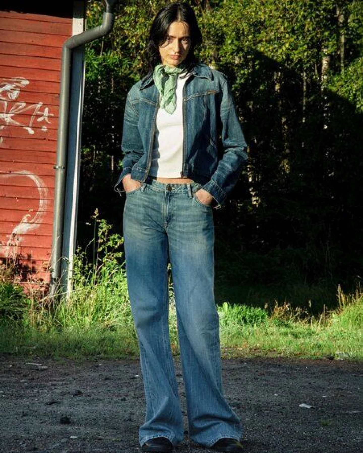 Nudie Jeans Wide Heidi - Drift Wood – Ansicht 2