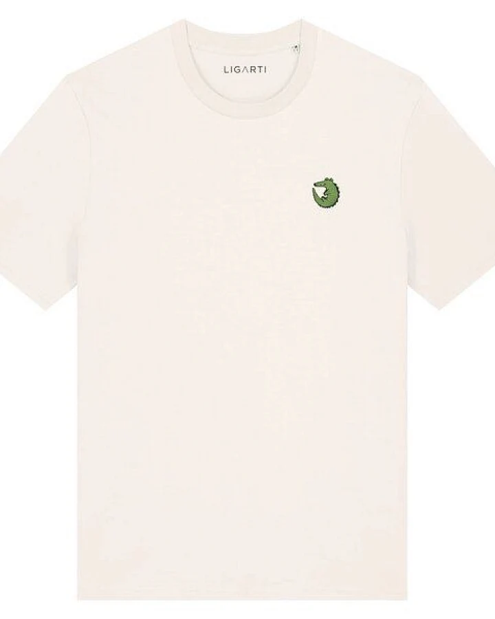 Besticktes T-Shirt – Ali das Krokodil – LIGARTI Tiermanufaktur