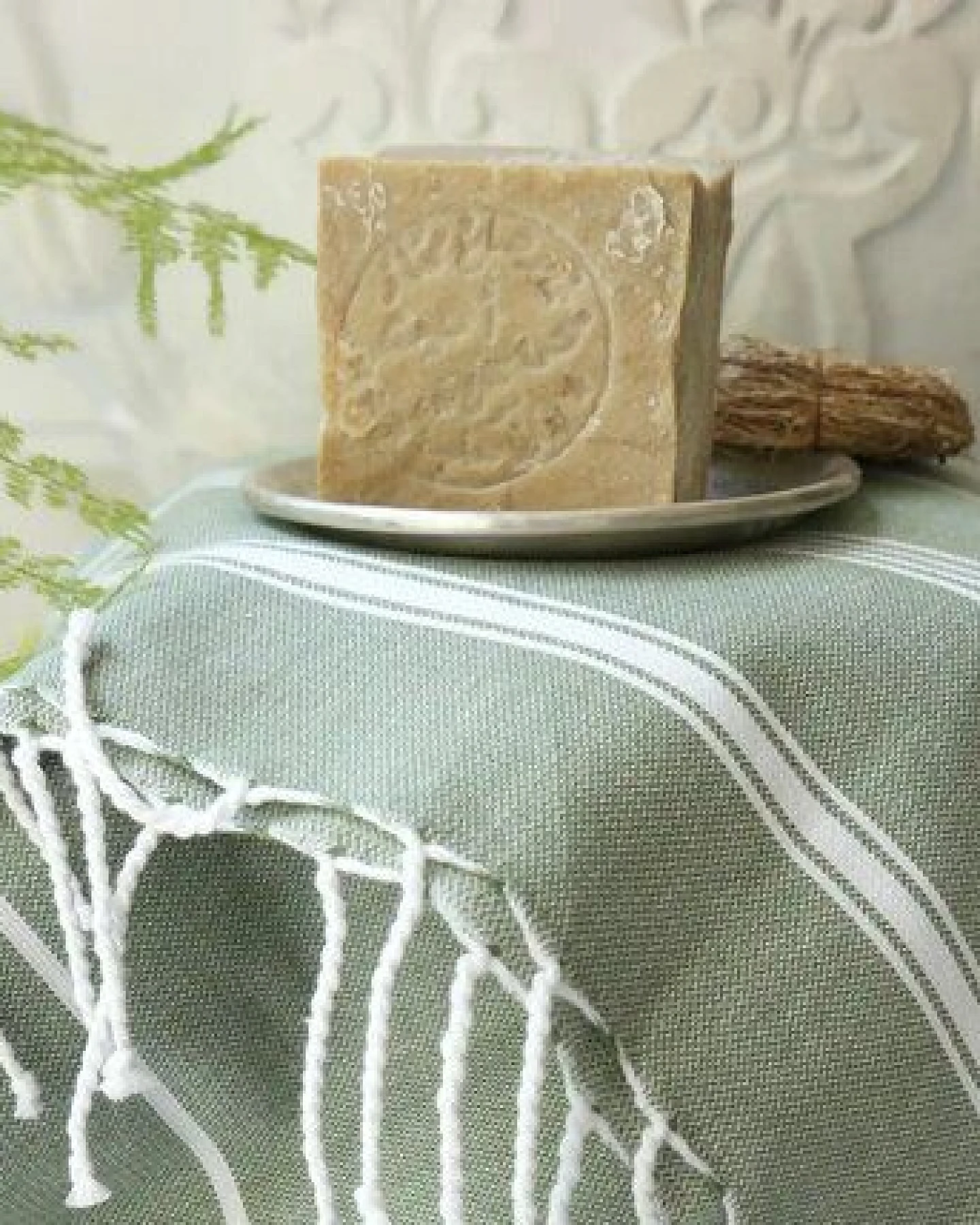 Karawan authentic Fouta Hamamtuch aus reiner Bio-Baumwolle 200 × 100 cm (Stil HAMMAM) – Ansicht 3