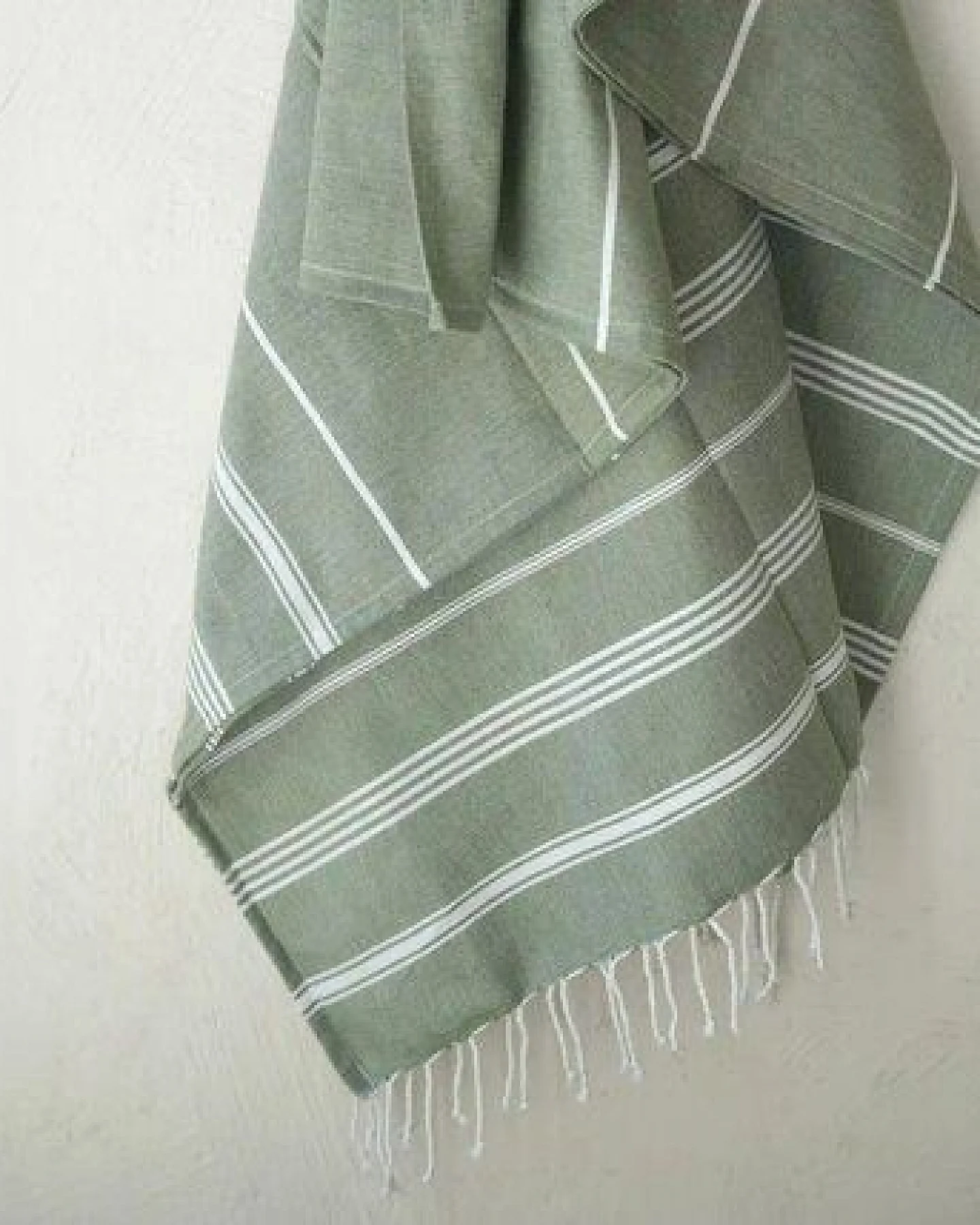 Karawan authentic Fouta Hamamtuch aus reiner Bio-Baumwolle 200 × 100 cm (Stil HAMMAM) – Ansicht 4