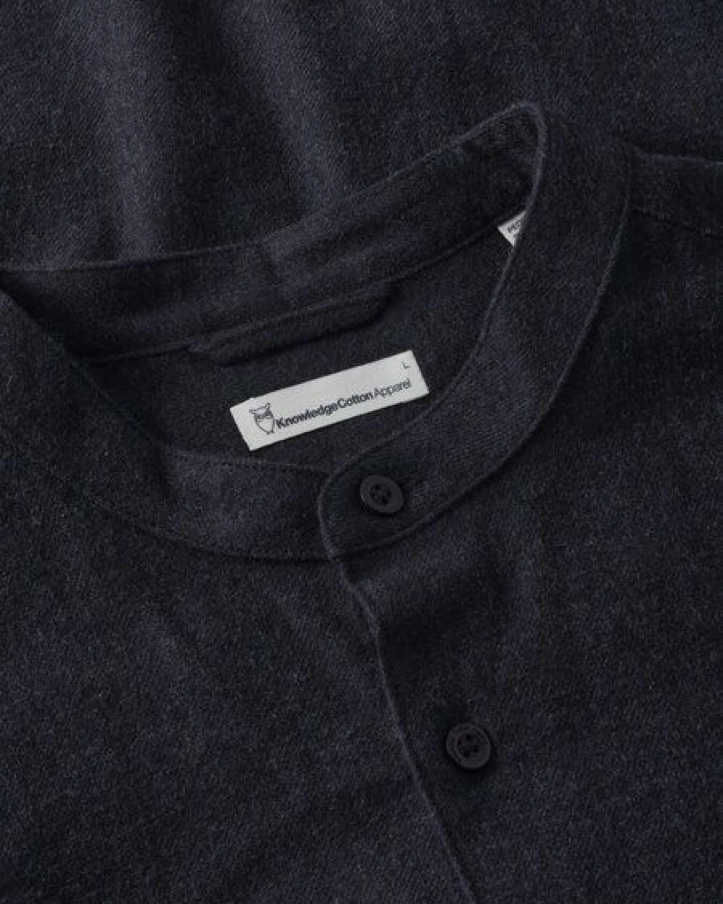 KnowledgeCotton Apparel Flanell Hemd ARCH - Regular Fit - aus Bio-Baumwolle – Ansicht 3