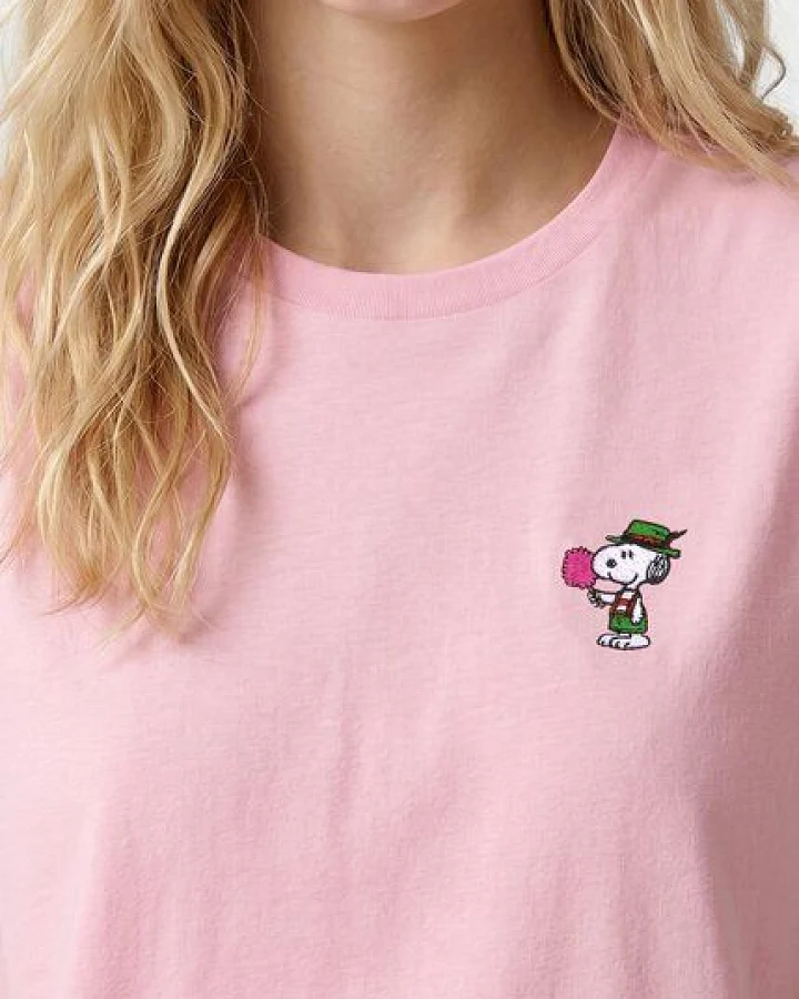 Bavarian Caps Damen T-Shirt Peanuts: Snoopy Zuckerwatte