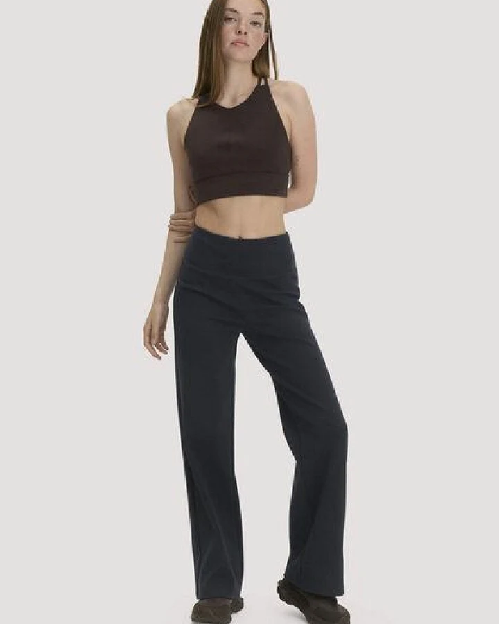 hessnatur Hose Wide Leg ACTIVE COMFORT aus Bio-Baumwolle