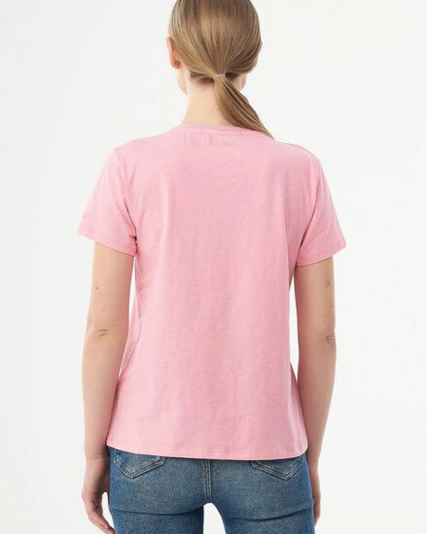 ORGANICATION T-Shirt aus Bio-Baumwolle mit Schmetterlings-Print – Ansicht 4
