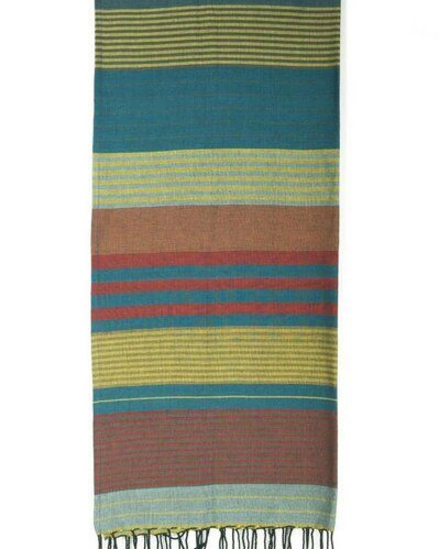 Karawan authentic Fouta Hamamtuch aus reiner Bio-Baumwolle 200 × 100 cm (Stil EBENE) – Ansicht 2