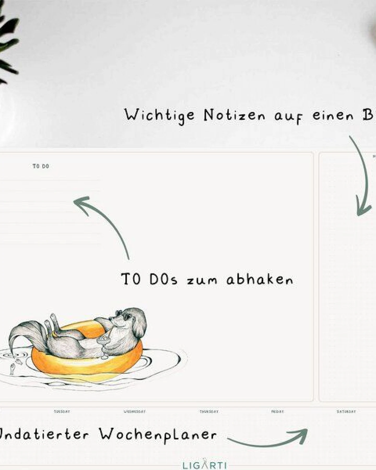 Schreibtischunterlage »Schmackofatz« von LIGARTI – Ansicht 3
