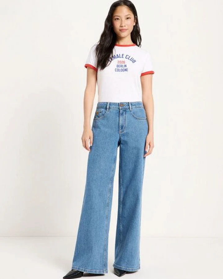 Produktseite: LANIUS Wide Jeans "SALT" (GOTS) aus Bio-Baumwolle