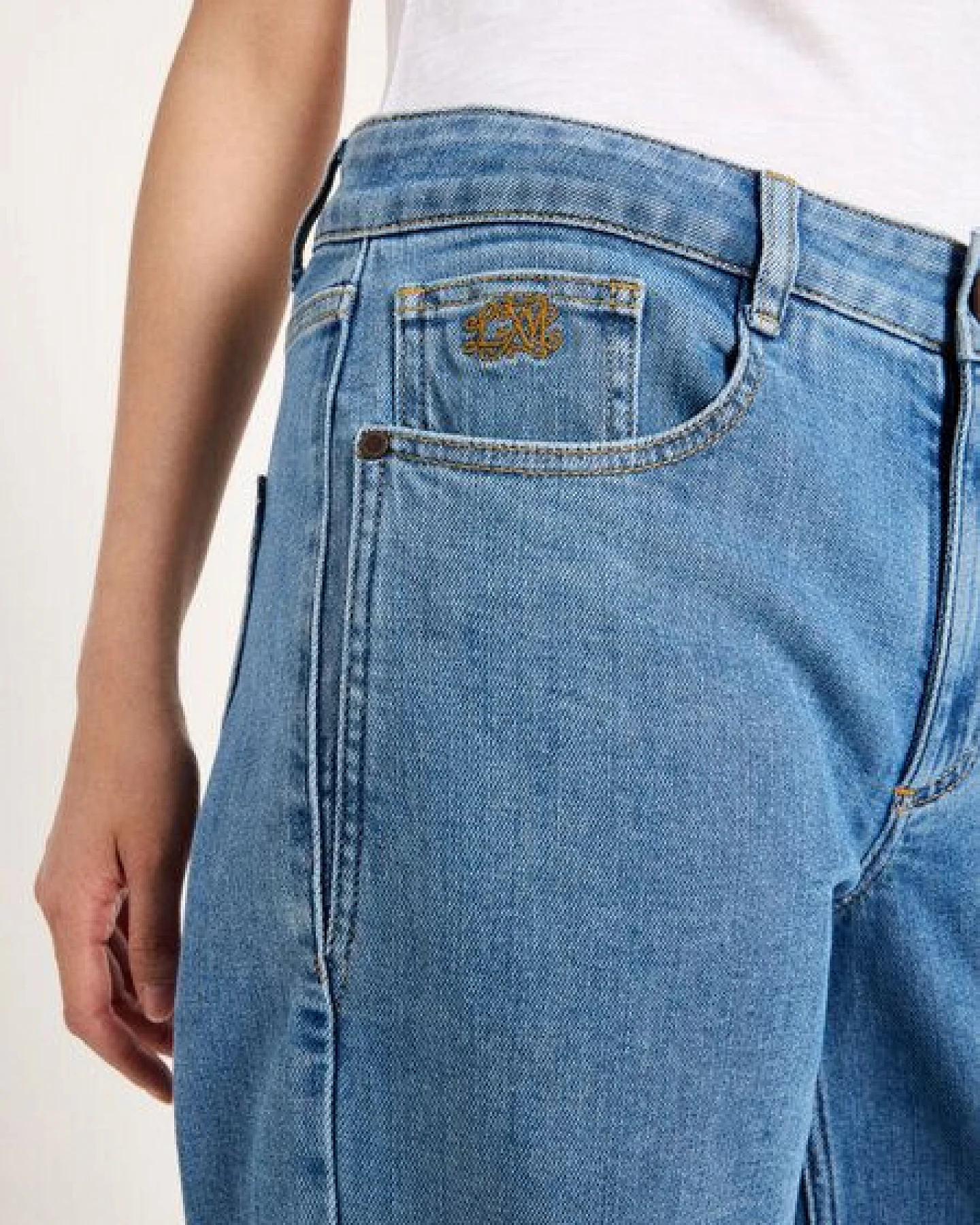 LANIUS Wide Jeans "SALT" (GOTS) aus Bio-Baumwolle – Ansicht 3