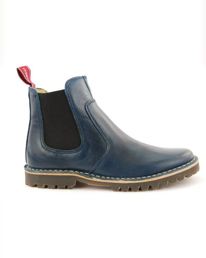 Grünbein Shoes Chelsea Boots Irma blau
