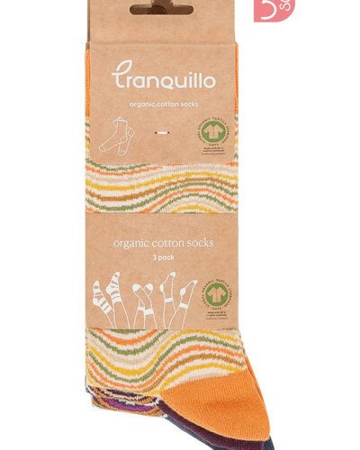 TRANQUILLO Socken Iriaa aus GOTS-Bio-Baumwolle