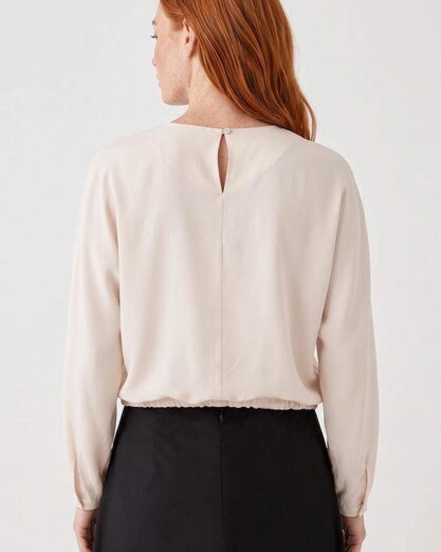 ORGANICATION Bluse aus Viskose im Satin-Gewebe – Ansicht 4