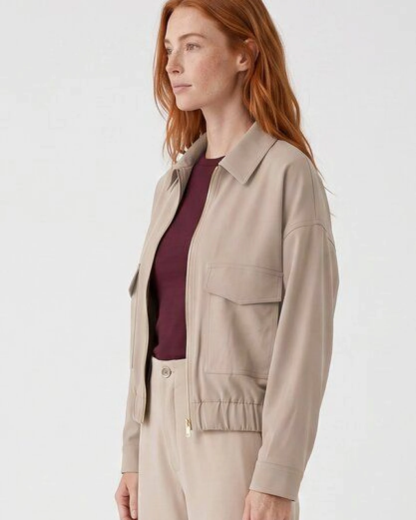 ORGANICATION Jacke aus Bio-Baumwolle und ECOVERO Viskose – Ansicht 3