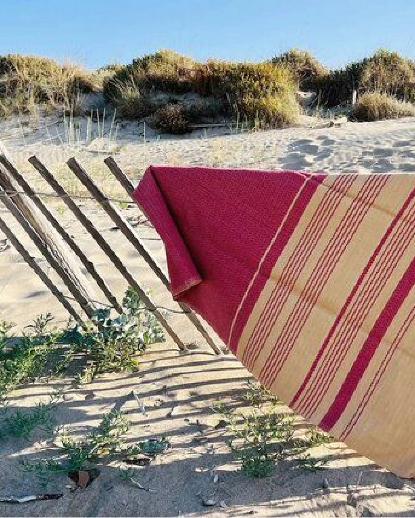 Karawan authentic Fouta Hamamtuch aus reiner Bio-Baumwolle 200 × 100 cm (Stil SAND) – Ansicht 4