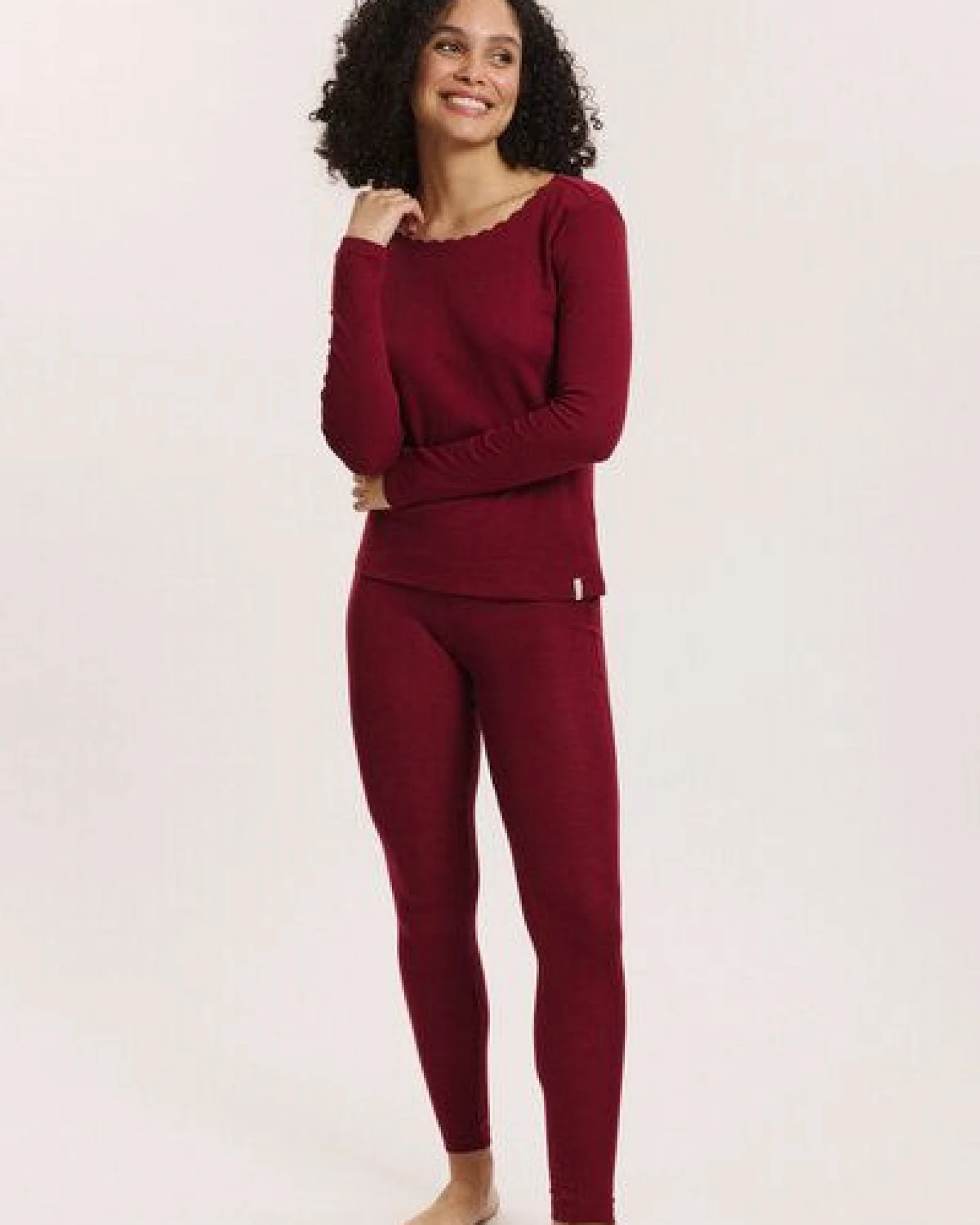 TRANQUILLO Leggings Ninii aus 50/50 Wolle-Baumwolle-Jersey – Ansicht 4