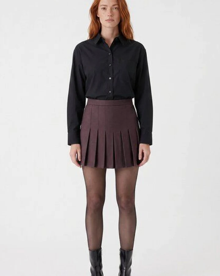 ORGANICATION Skort aus recyceltem Polyester und ECOVERO Viskose