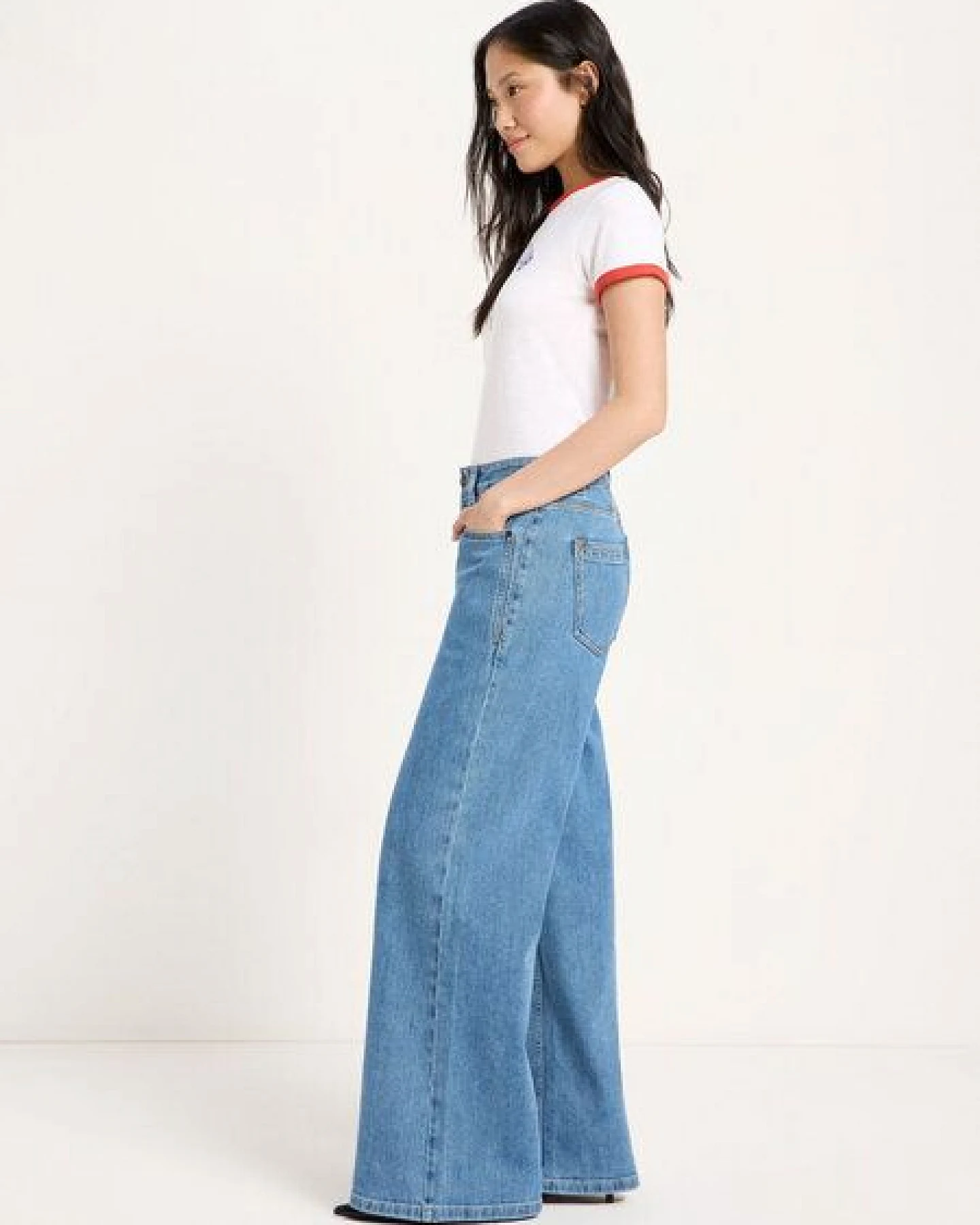 LANIUS Wide Jeans "SALT" (GOTS) aus Bio-Baumwolle – Ansicht 2