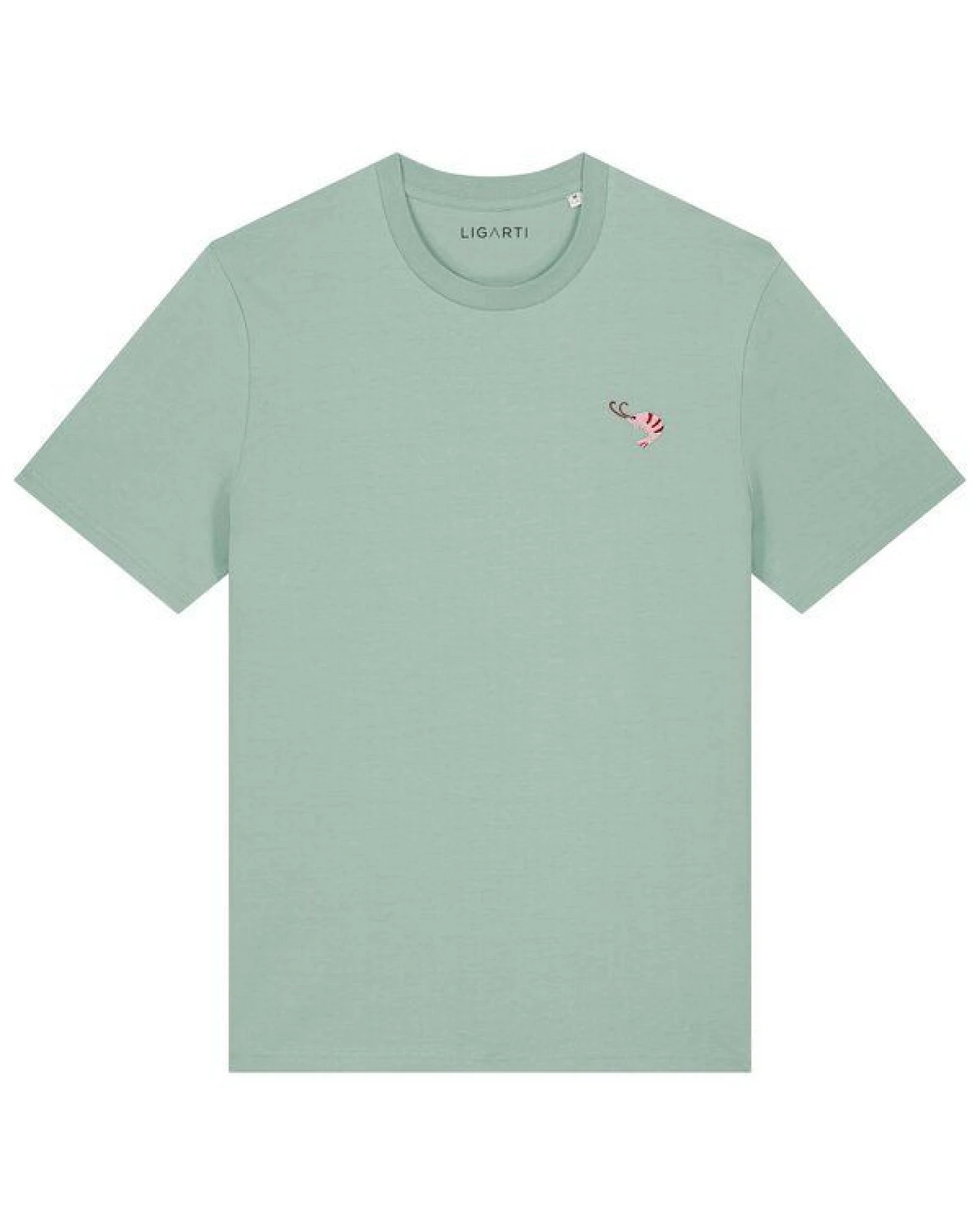 Besticktes T-Shirt – Nele der Shrimp – LIGARTI Tiermanufaktur – Ansicht 3