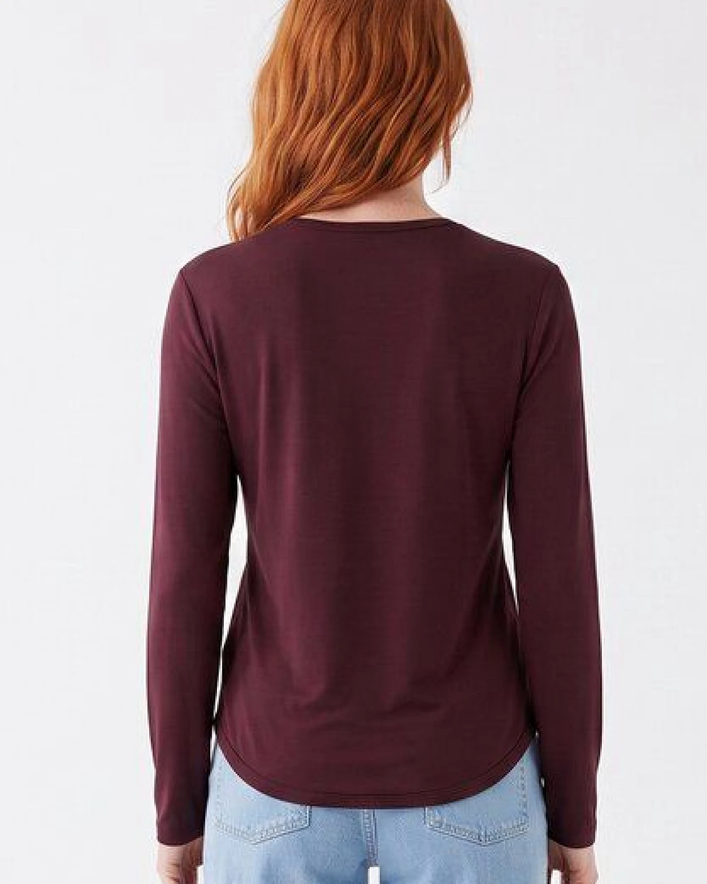 ORGANICATION Slim-Fit-Longsleeve aus Bio-Baumwolle – Ansicht 4
