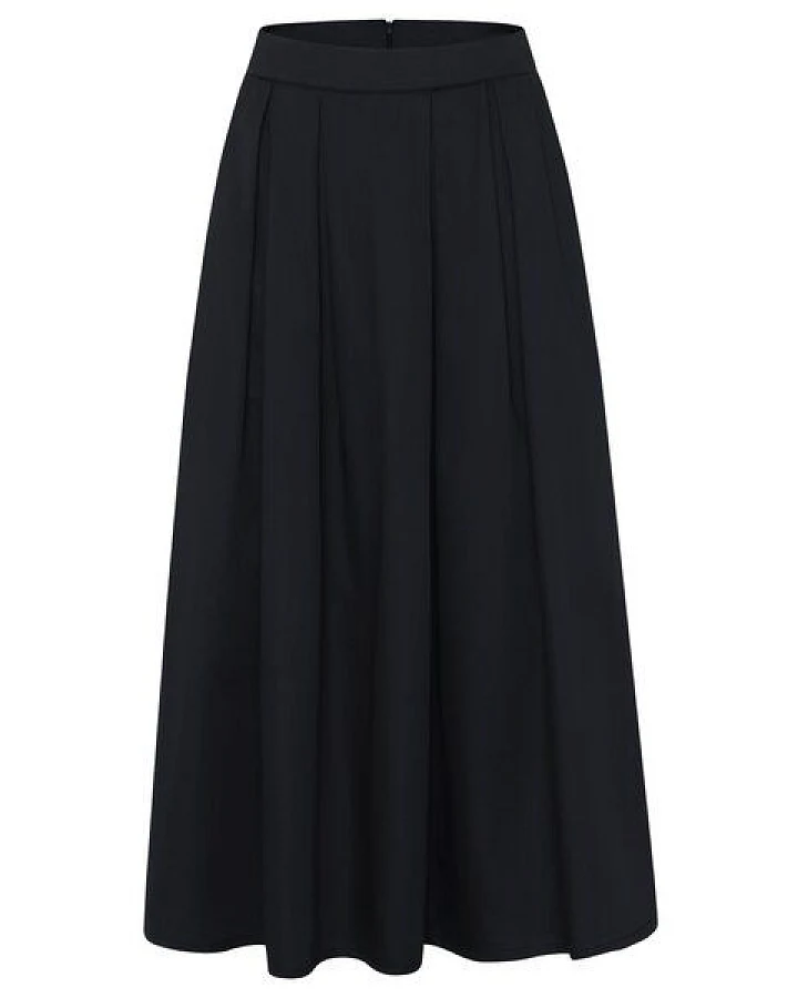 KnowledgeCotton Apparel Midi-Rock Pleated