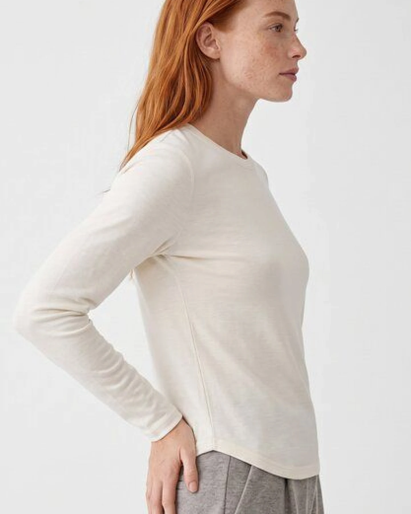 ORGANICATION Slim-Fit-Longsleeve aus Bio-Baumwolle – Ansicht 3