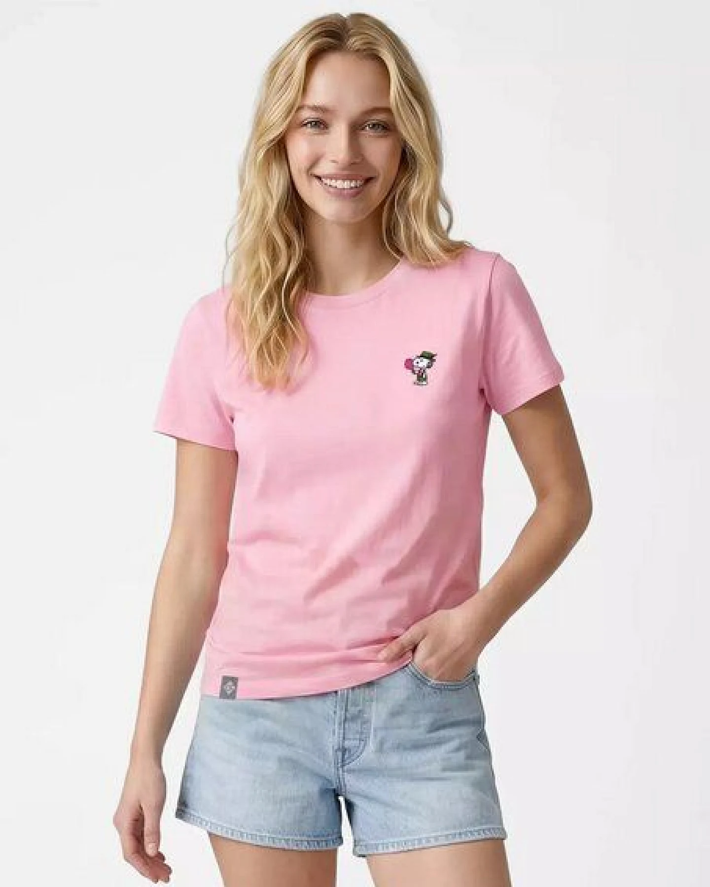 Bavarian Caps Damen T-Shirt Peanuts: Snoopy Zuckerwatte – Ansicht 2