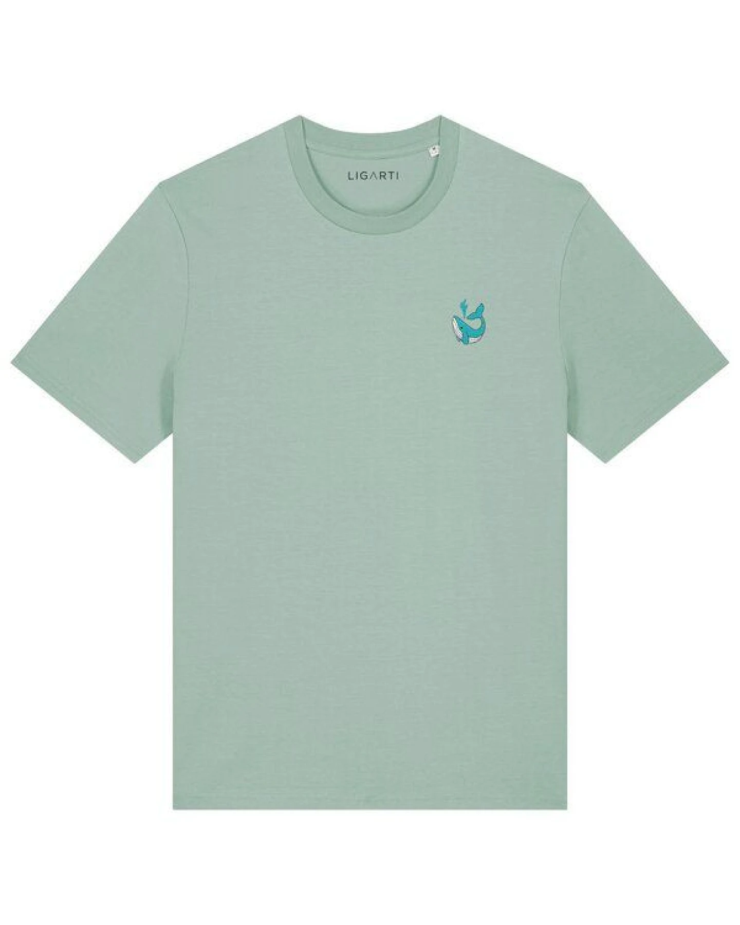 Besticktes T-Shirt – Walter der Wal – LIGARTI Tiermanufaktur – Ansicht 3