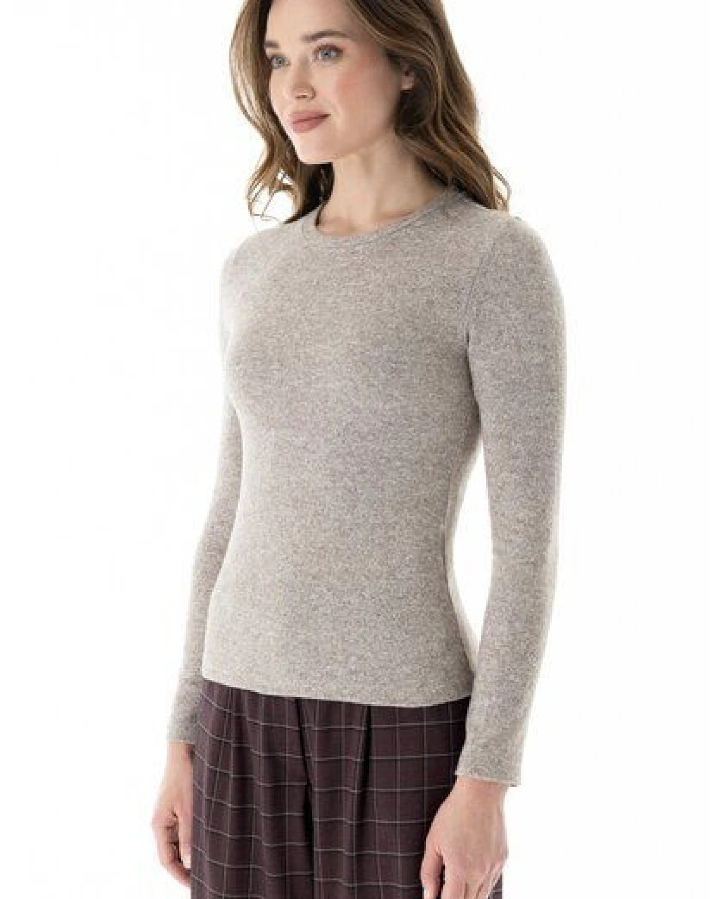 ORGANICATION Slim-Fit-Longsleeve aus Bio-Baumwolle und recyceltem Polyester – Ansicht 3