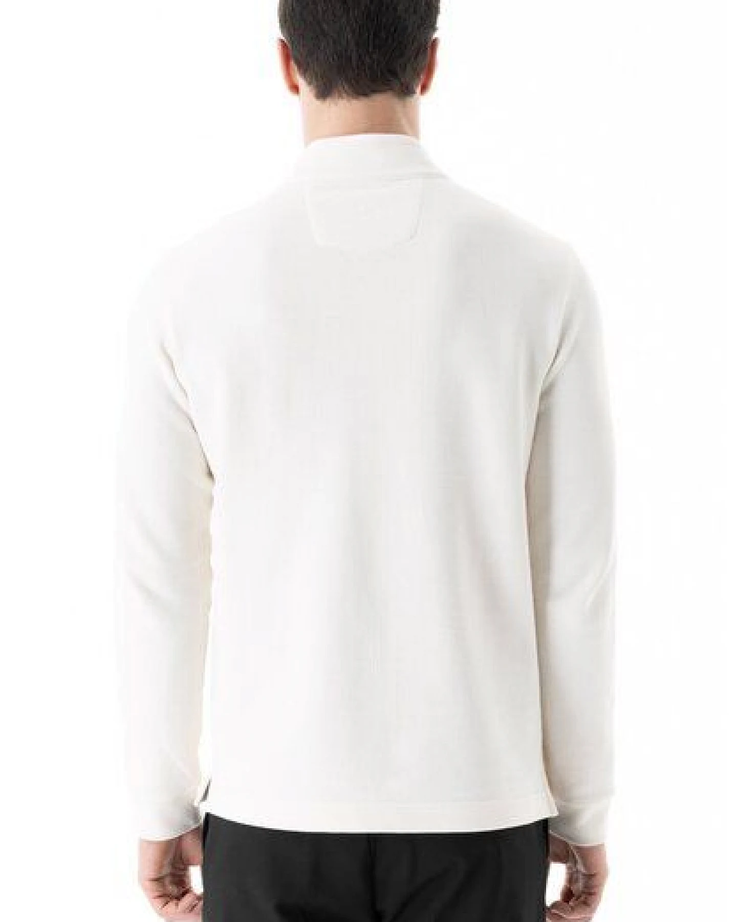 ORGANICATION Longsleeve aus Bio-Baumwolle mit Viertelreißverschluss – Ansicht 3