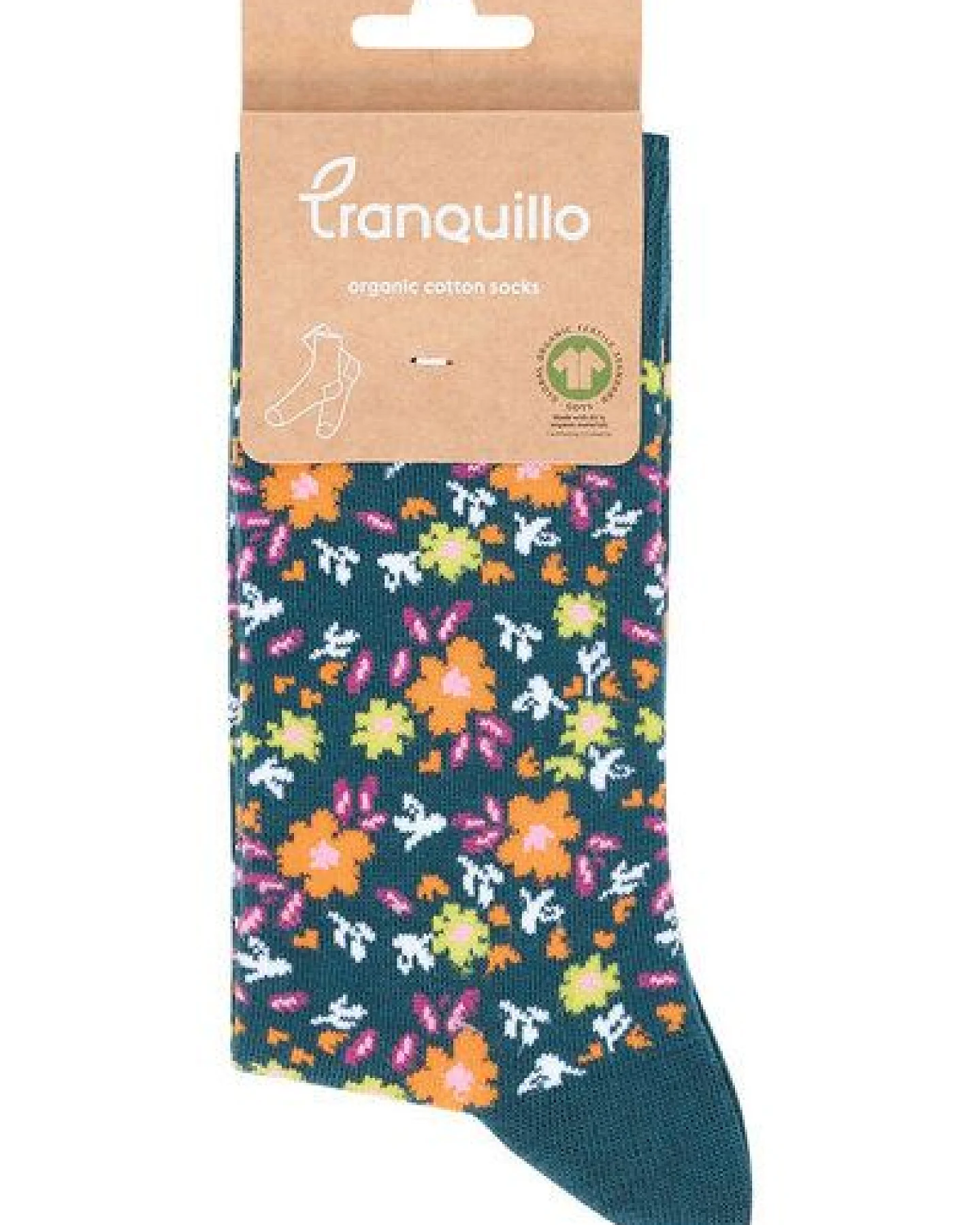 TRANQUILLO Socken Bloomyy aus GOTS-Bio-Baumwolle – Ansicht 2