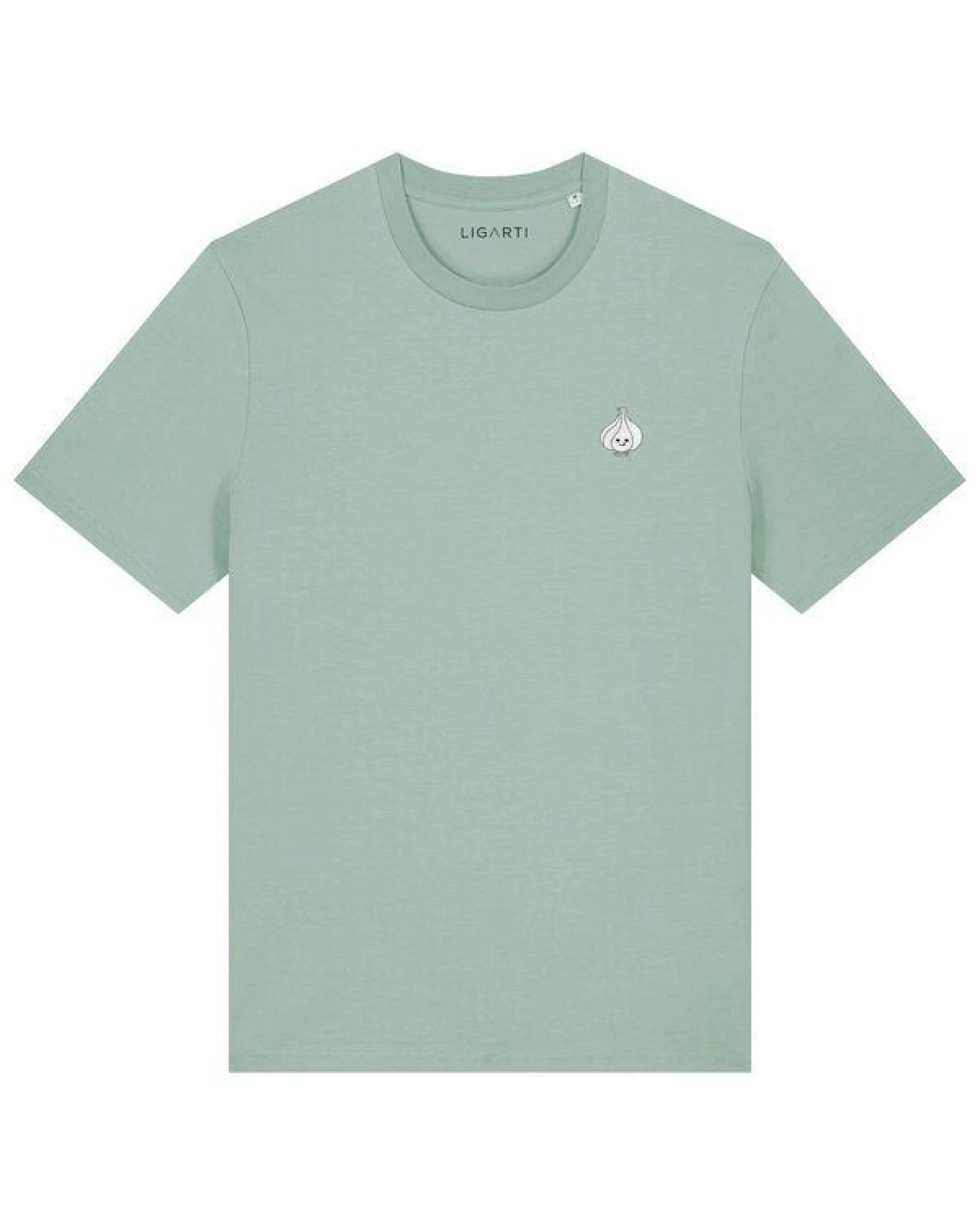 Besticktes T-Shirt – Knoblauch – LIGARTI Tiermanufaktur – Ansicht 3