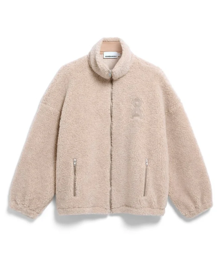 Produktseite: ARMEDANGELS - Women's Wool Blend Fleece Jacket - Freizeitjacke Gr XS beige