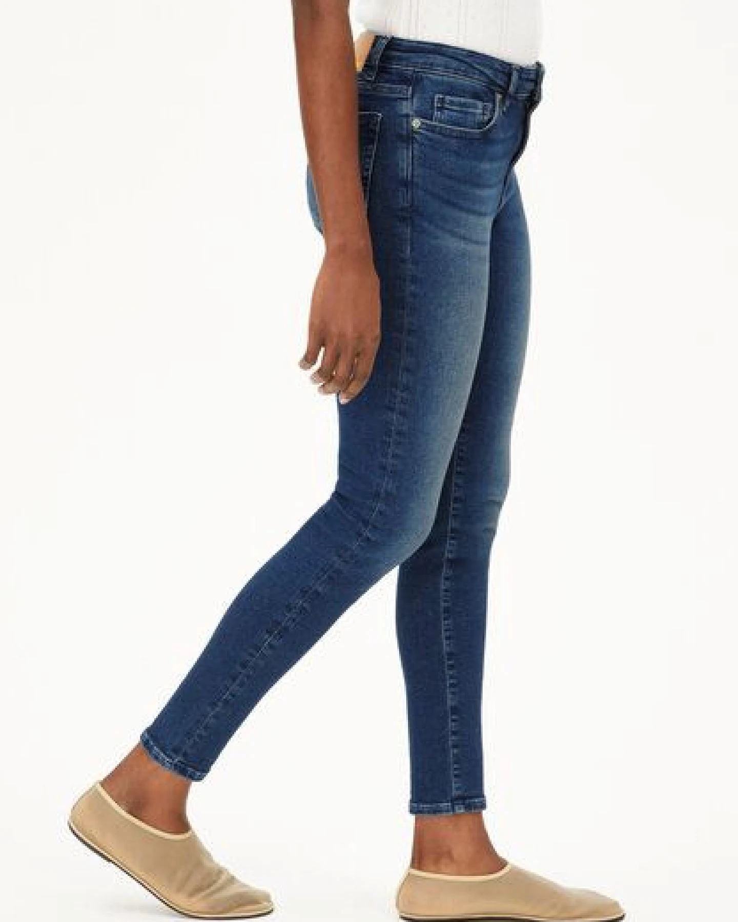 ARMEDANGELS TILLAA Damen Skinny Jeans Mid Waist Bio-Baumwoll Mix X-Stretch – Ansicht 4