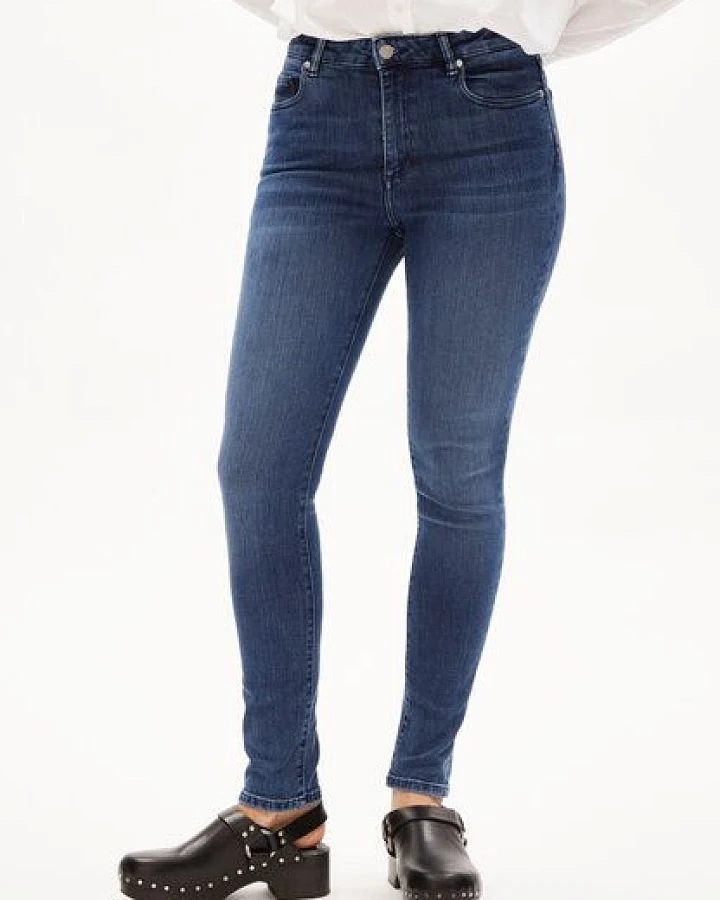 ARMEDANGELS TILLAA - Damen Jeans Skinny Leg Mid Waist Bio-Baumwoll Mix X-Stretch
