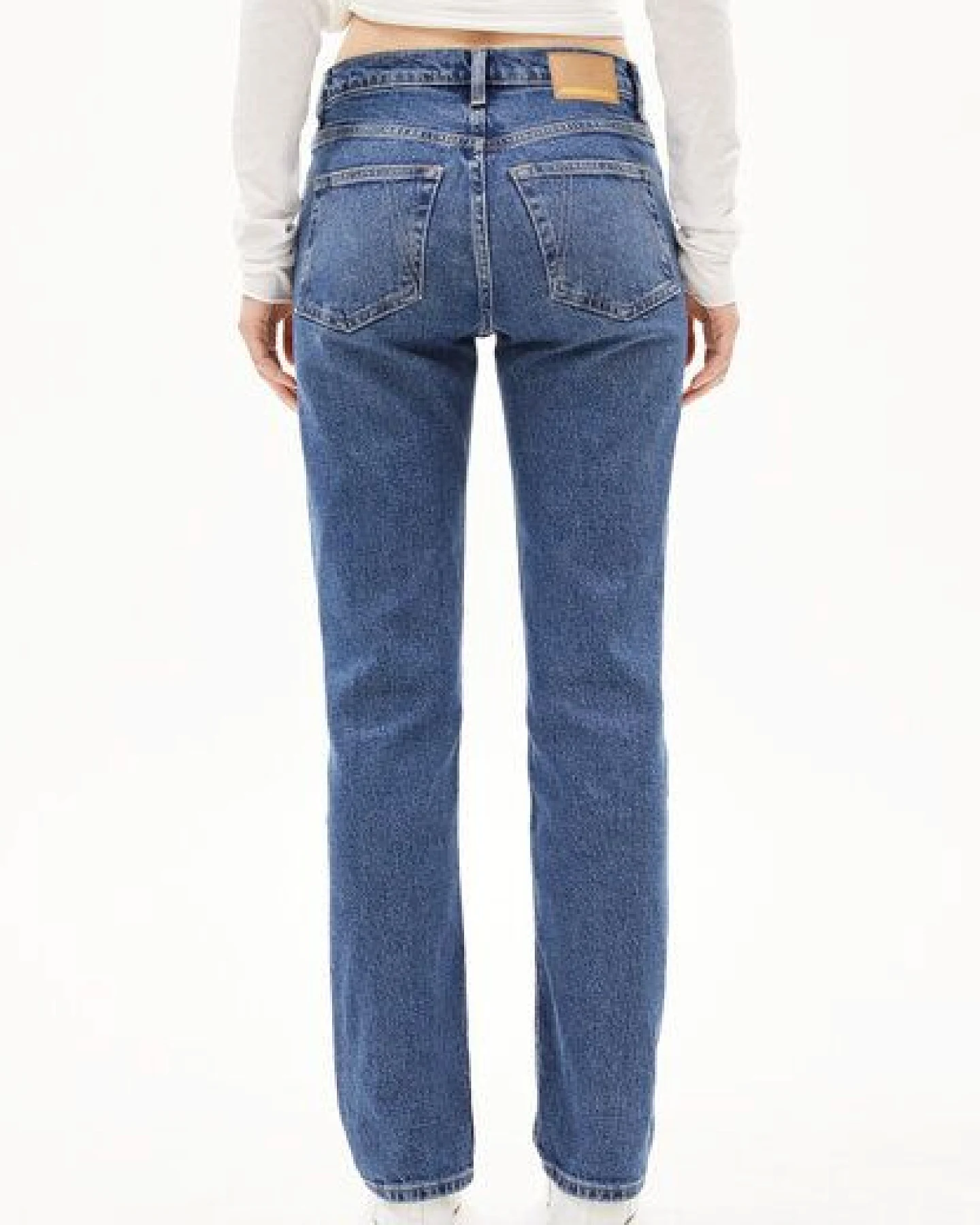 ARMEDANGELS CARENAA Damen Straight Jeans Bio-Baumwoll Mix Comfort Stretch – Ansicht 2