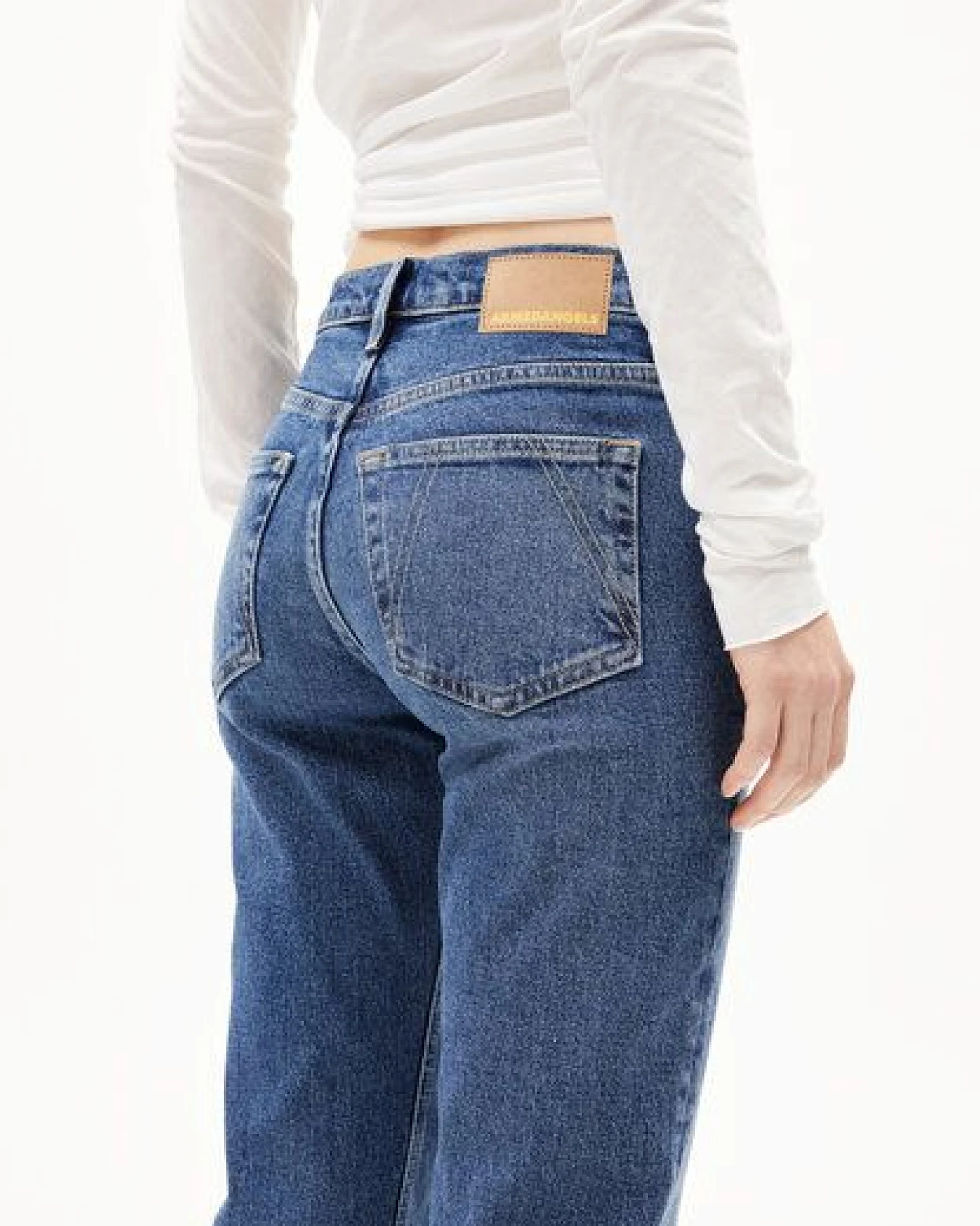 ARMEDANGELS CARENAA Damen Straight Jeans Bio-Baumwoll Mix Comfort Stretch – Ansicht 3