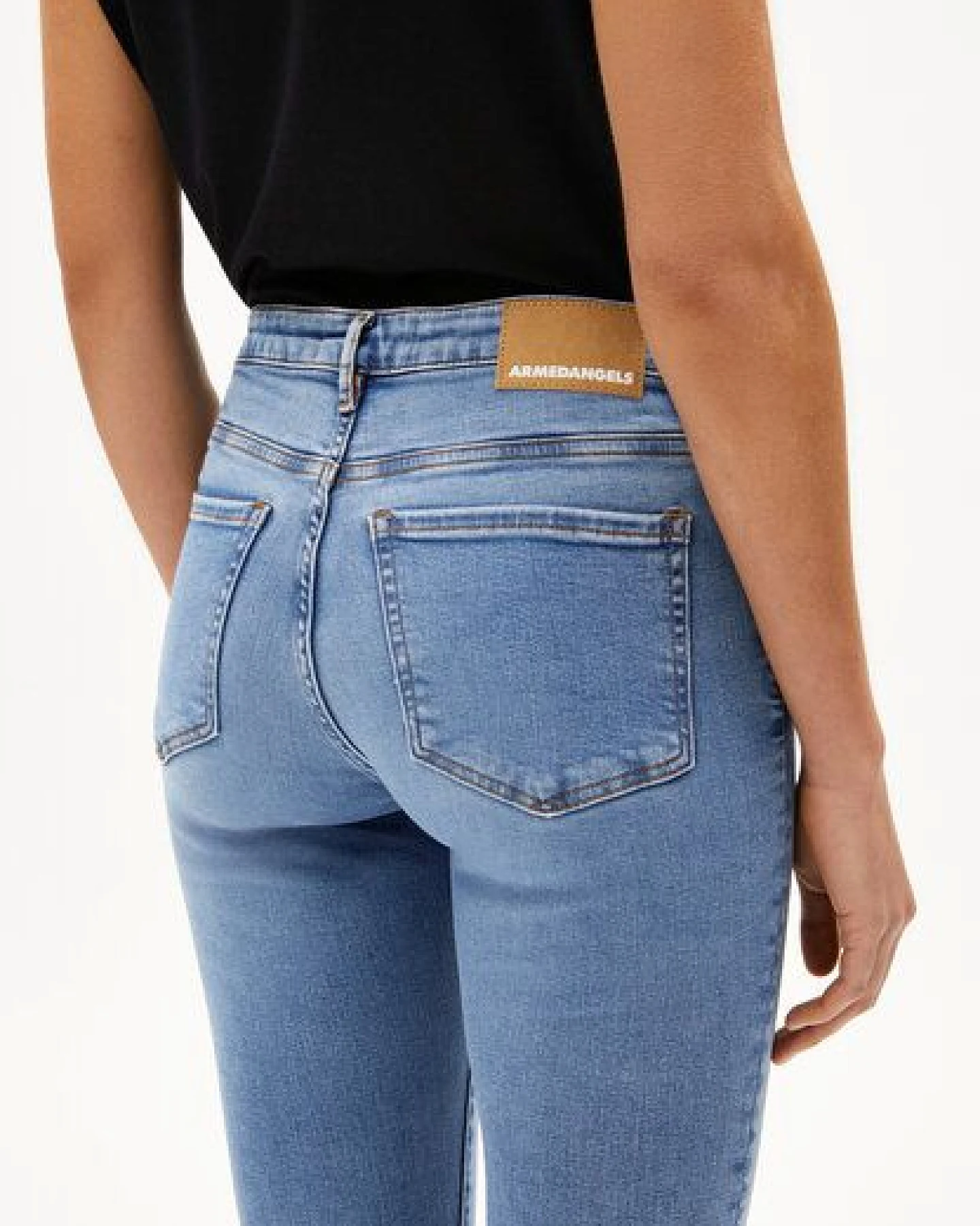 ARMEDANGELS TILLAA Damen Skinny Jeans Mid Waist Bio-Baumwoll Mix X-Stretch – Ansicht 3