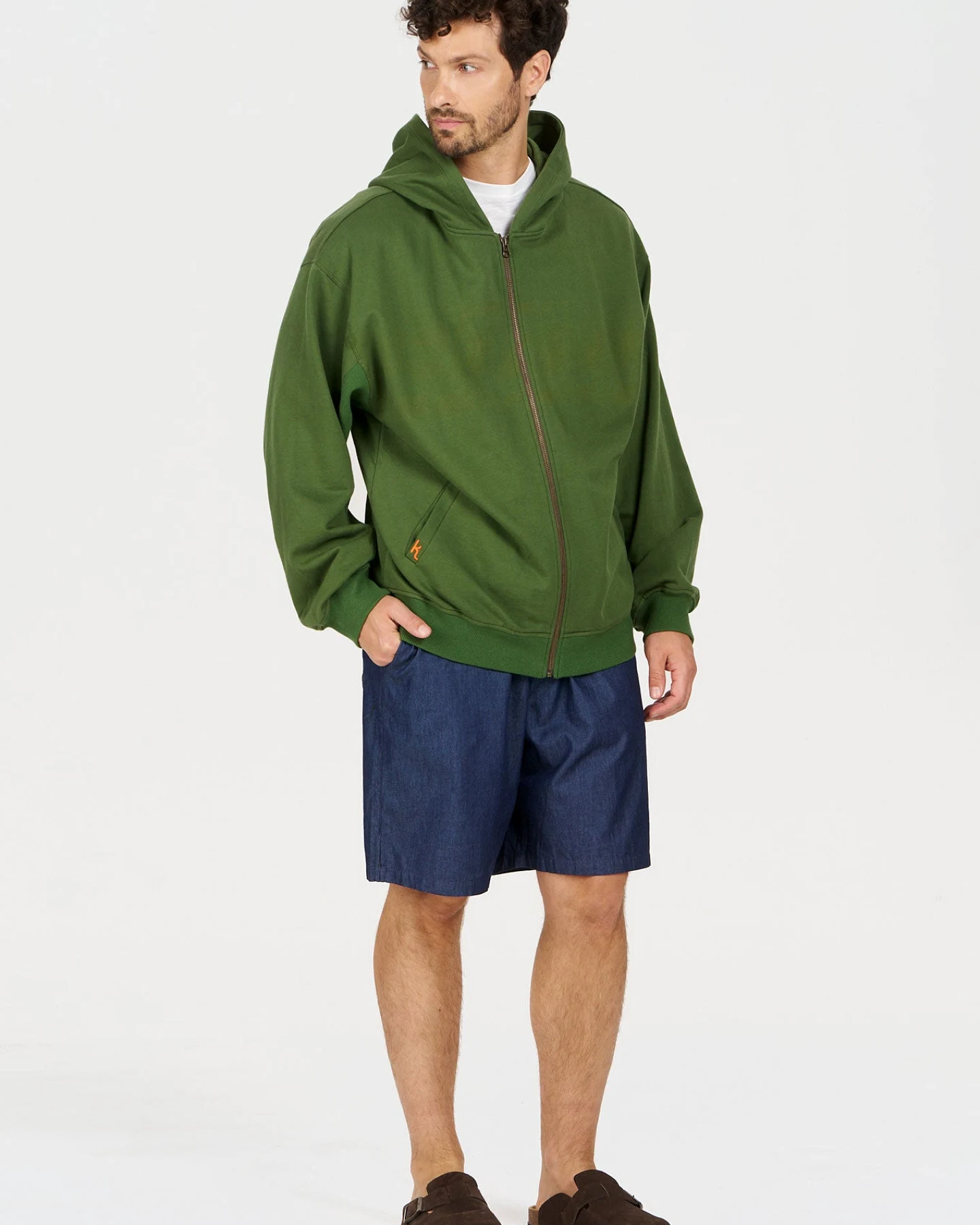 KOMODO Herren vegan Hoodie Luca Grün – Ansicht 2