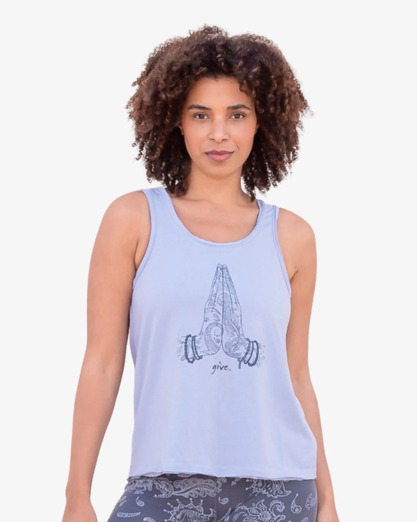 Jaya Organics Top Alaska Give - Skyblue print M – Ansicht 3