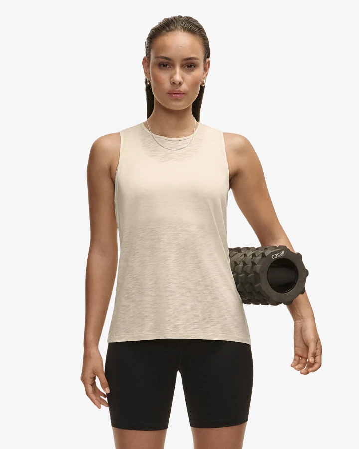 Casall Soft Texture Tank Ecru L