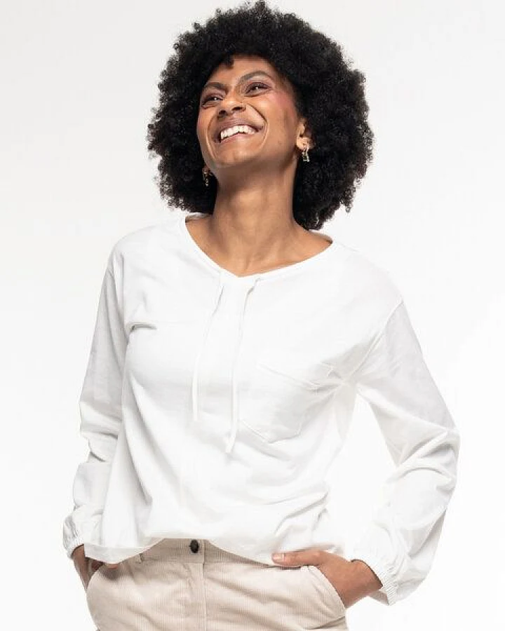 Alma & Lovis Royal Jersey Blusenshirt aus Organic Cotton