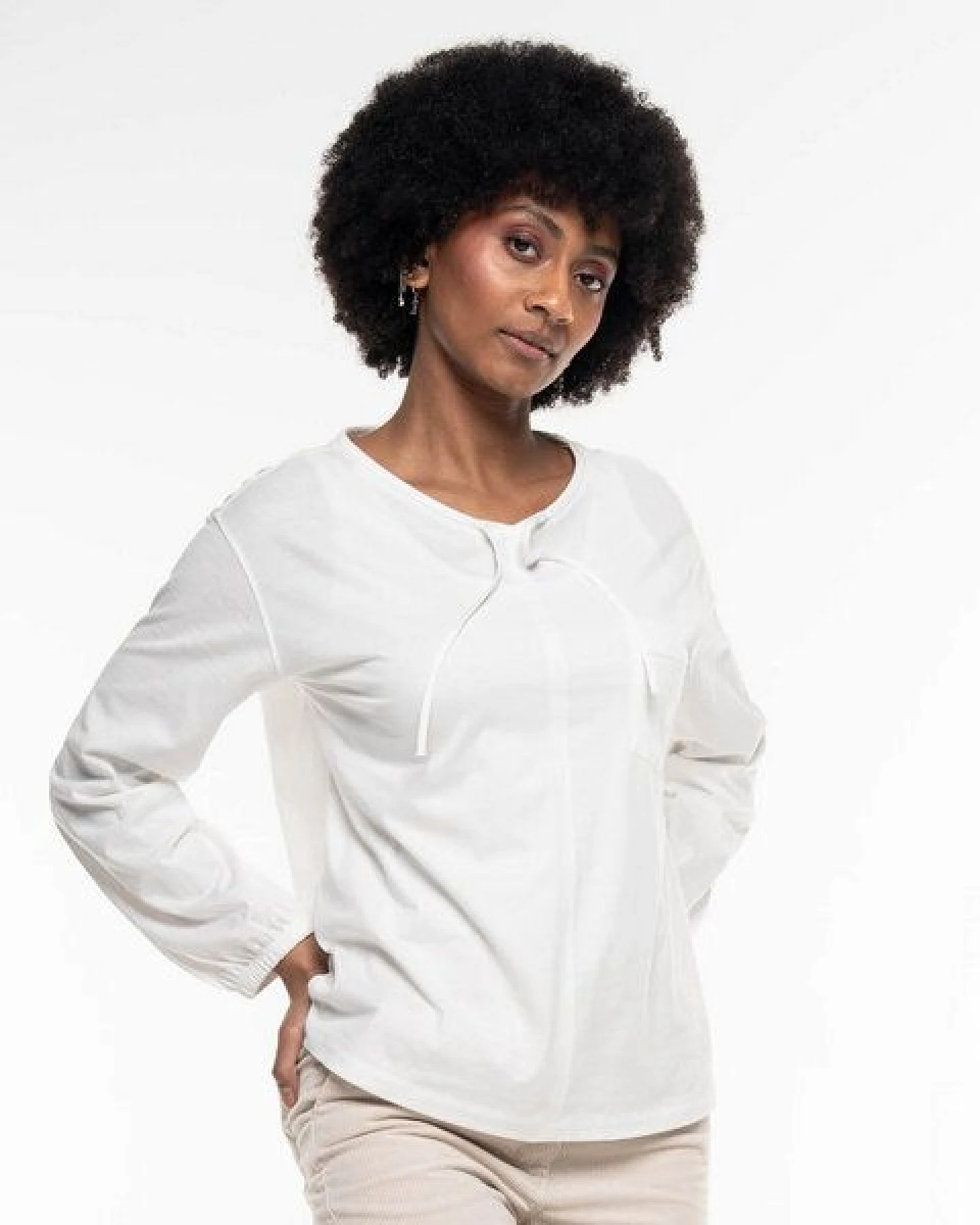 Alma & Lovis Royal Jersey Blusenshirt aus Organic Cotton – Ansicht 4