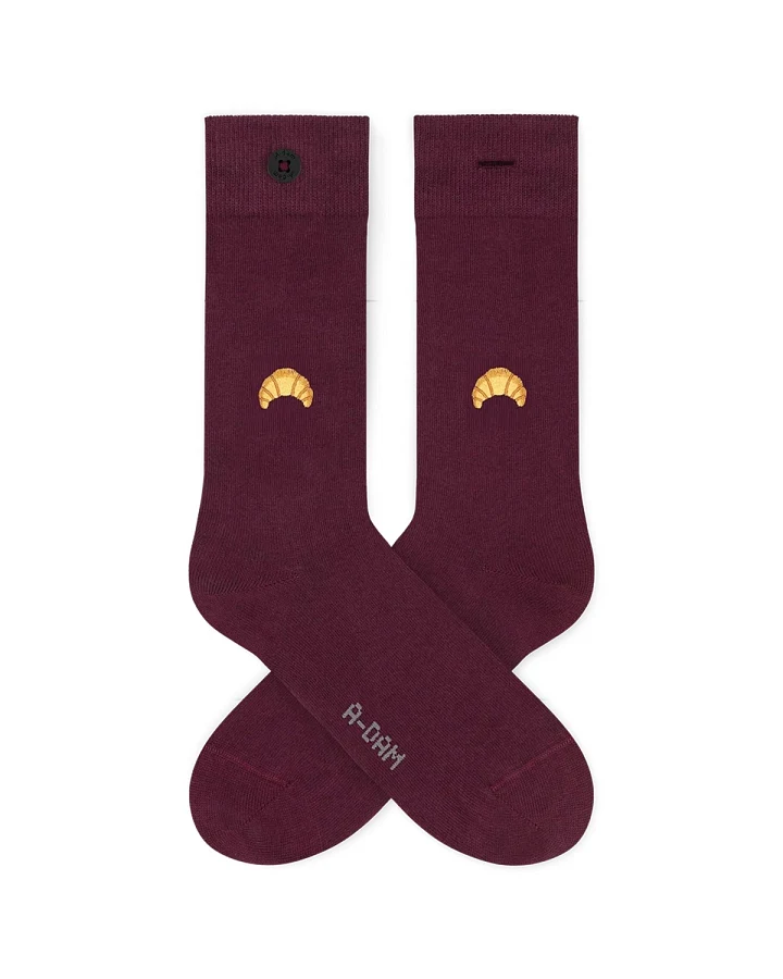 Socken Casual Croissant Rot