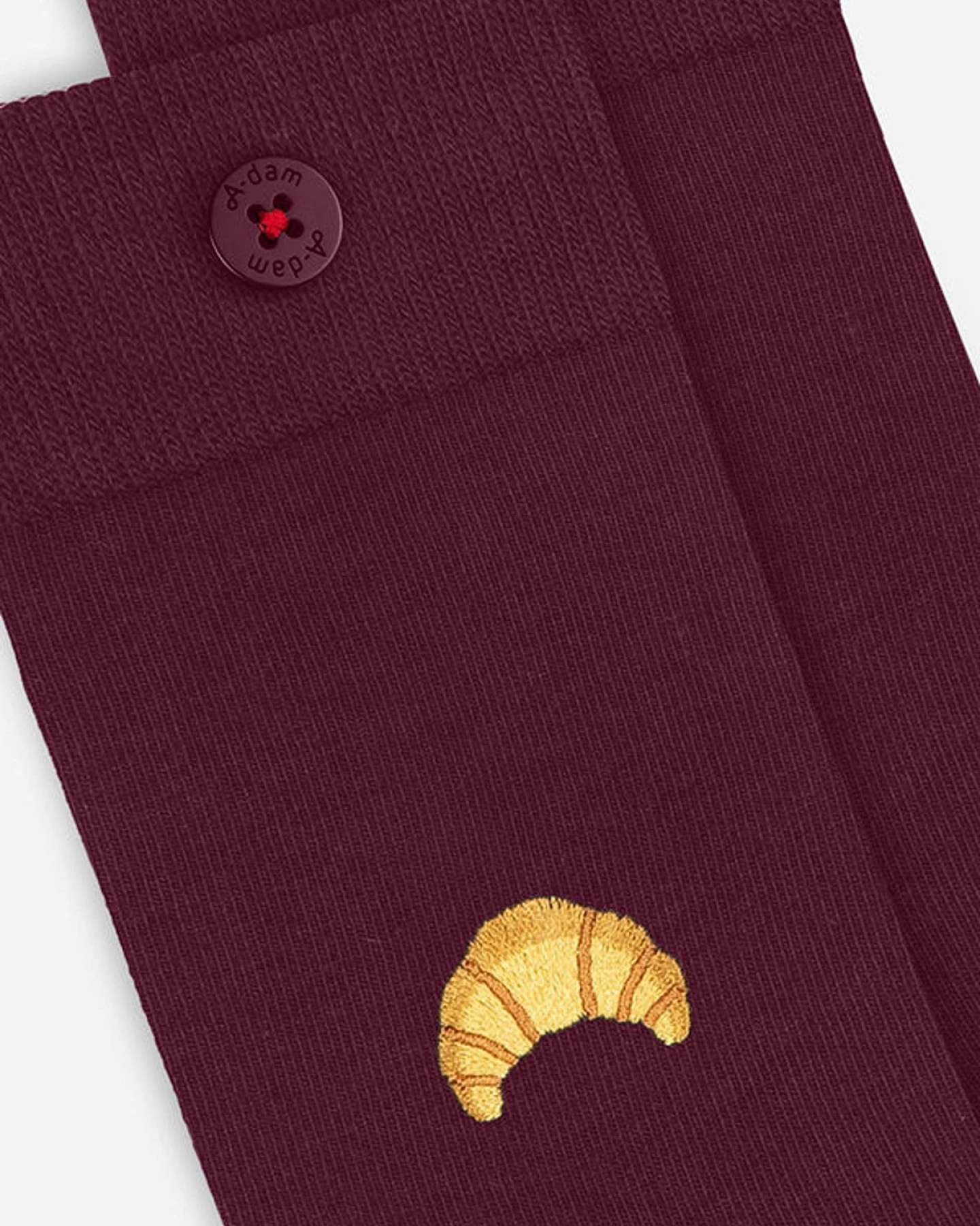Socken Casual Croissant Rot – Ansicht 2