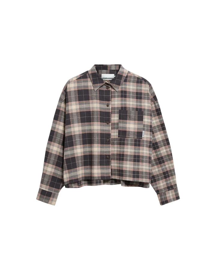 ARMEDANGELS Bluse NALAANI PATCHED CHECK