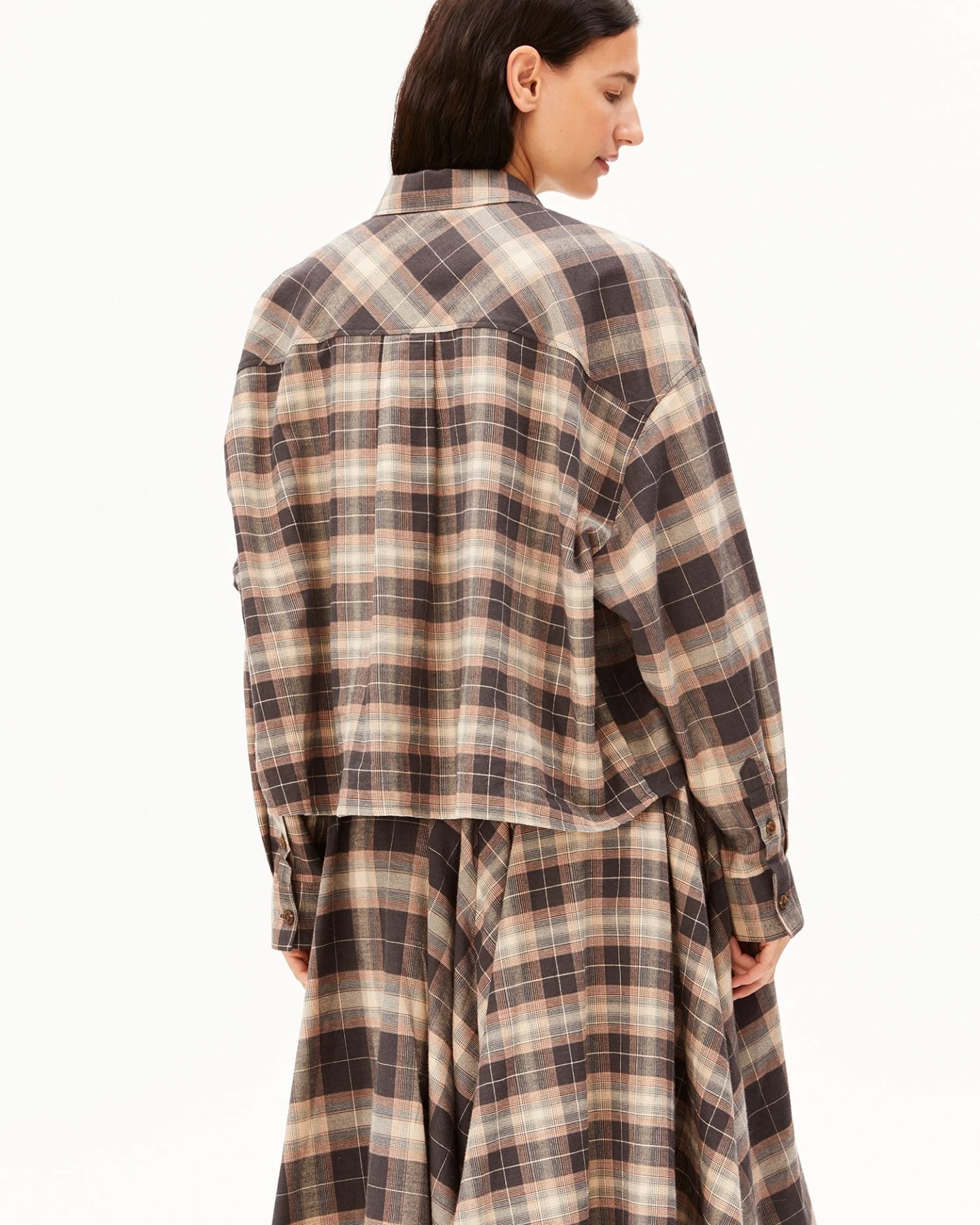 ARMEDANGELS Bluse NALAANI PATCHED CHECK – Ansicht 3