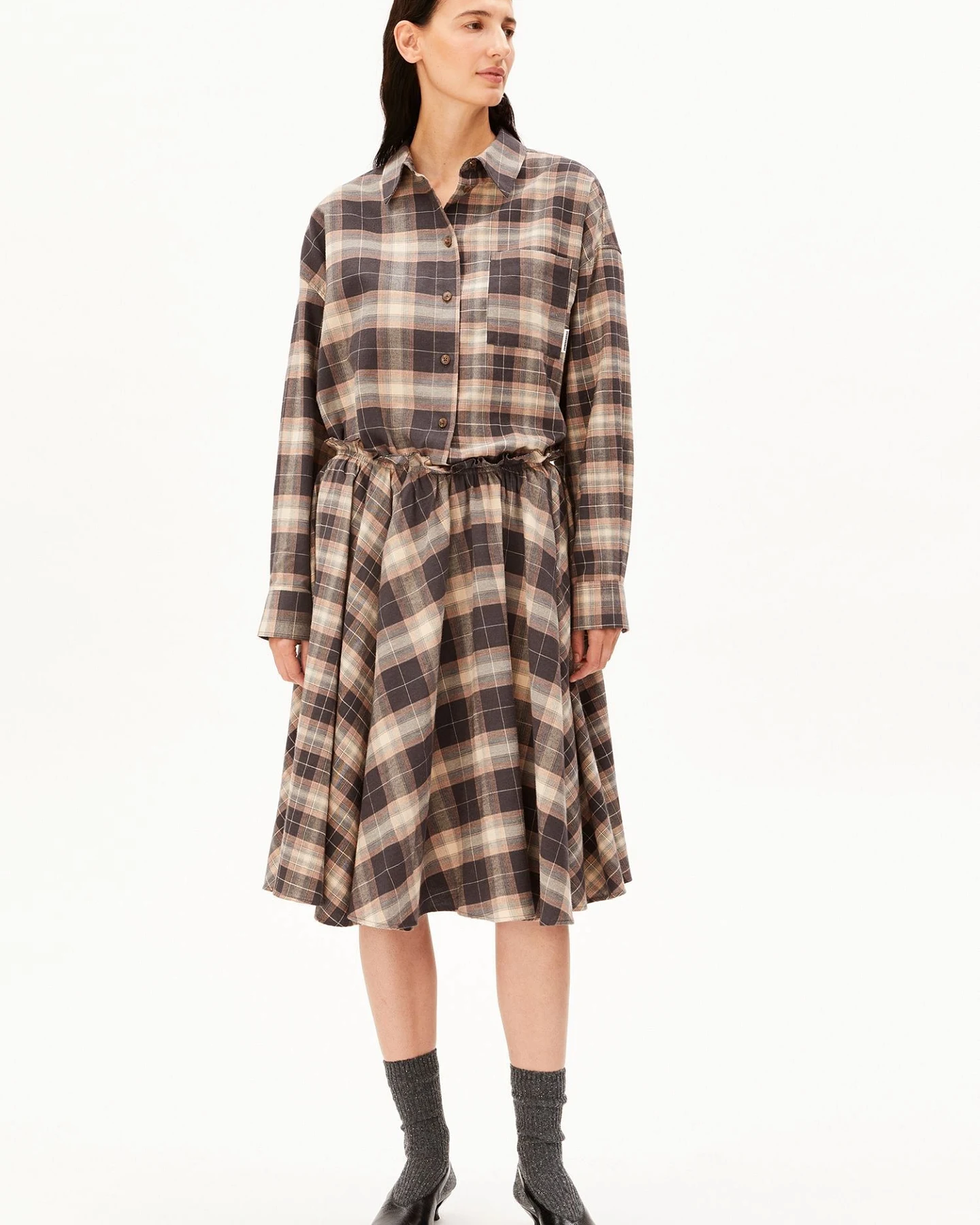 ARMEDANGELS Bluse NALAANI PATCHED CHECK – Ansicht 5